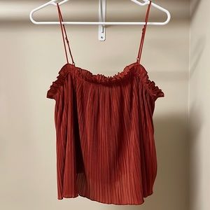 Madwell burnt orange crop top